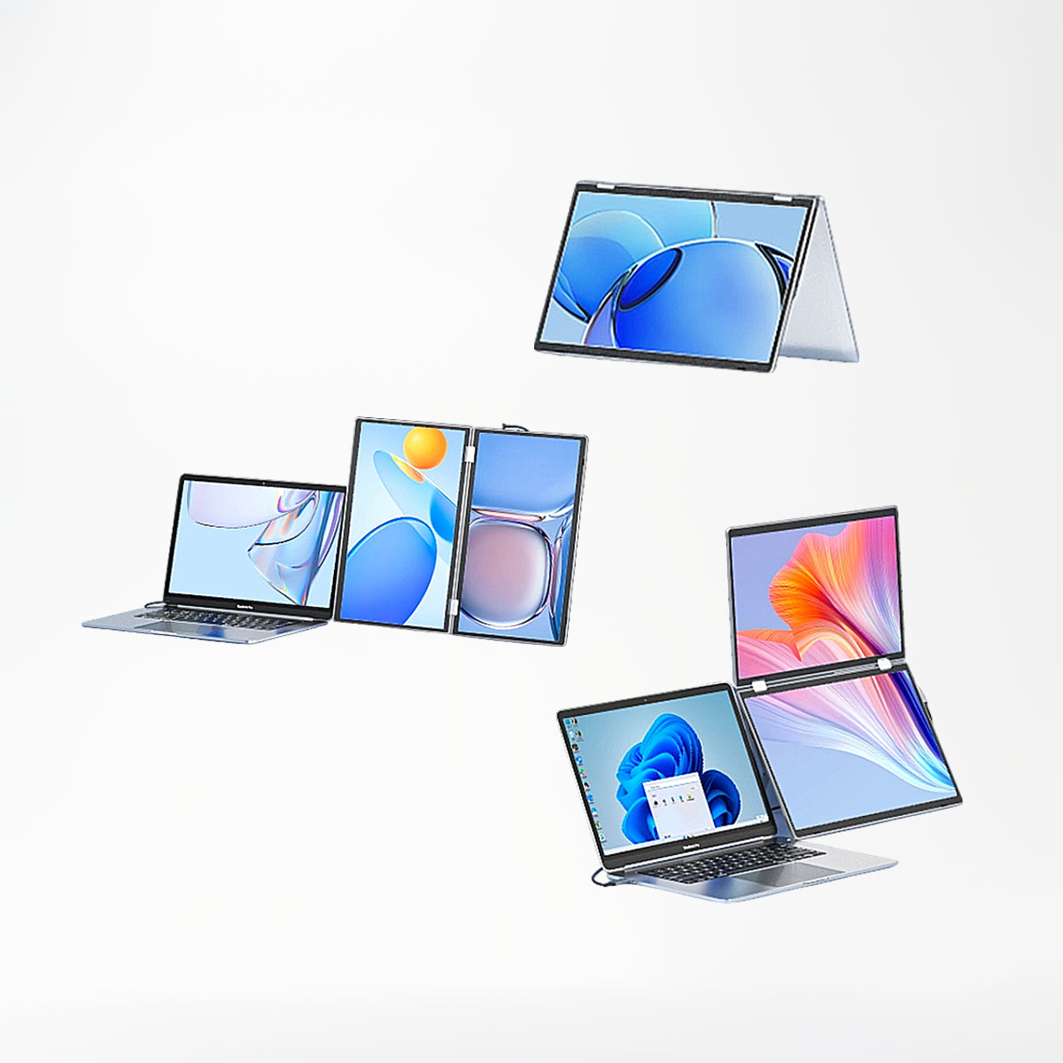 V2Com M2 15.6″ Folding Dual Monitors