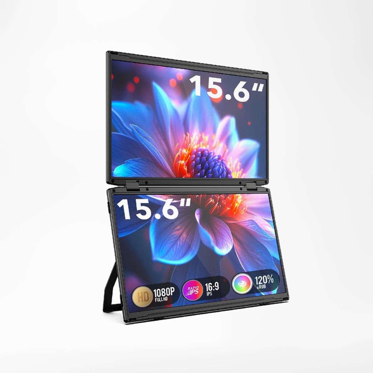 V2Com M4 15.6″ Folding Dual Monitor
